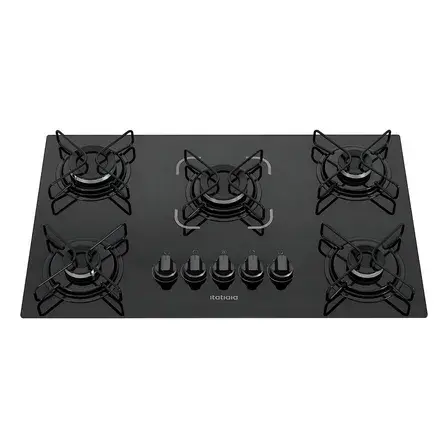 Cooktop Itatiaia Essencial 5 Bocas Preto 127/220v