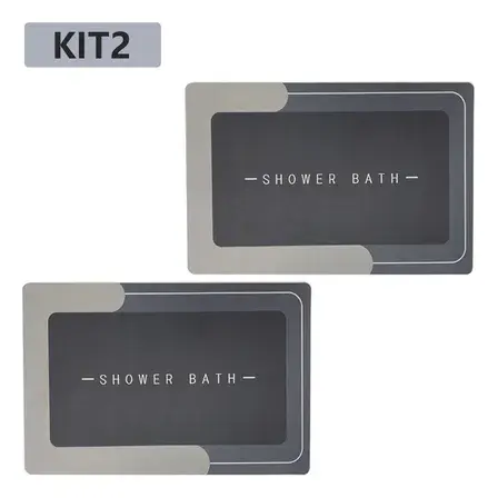Kit2 Tapetes Para Banheiro Tapete Mágico Ultra  Para Absorçã
