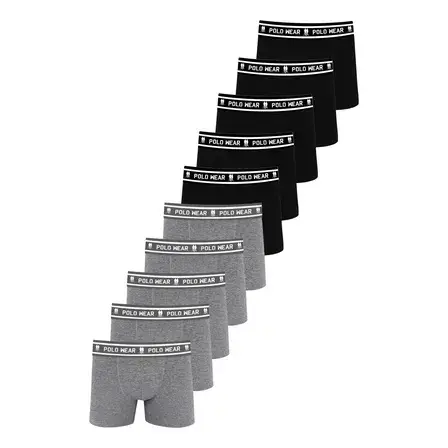 Kit 10 Cuecas Algodão Polo Wear Sortido