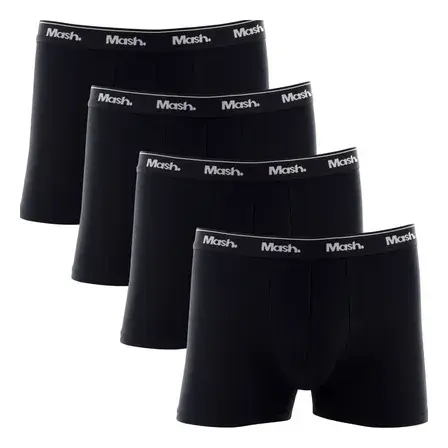 Kit 4 Cuecas Boxer Box Mash Algodão Cotton Original