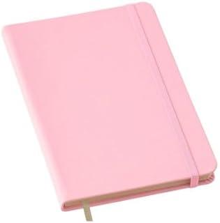 Caderno Feminino Grande Com Pauta A5 Rosa 14x21cm 80 Folhas Capa Dura Caderneta Anotações Trabalho (rosa com pauta)
