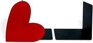 Porta Livros Curti Suporte Aparador de Livros Decorativo Coração Romance Bibliocanto - Geguton