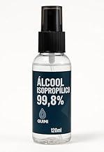 Álcool Isopropílico 99,8% de Pureza, 120ml, Limpeza Técnica para Eletrônicos, Lentes e Conectores