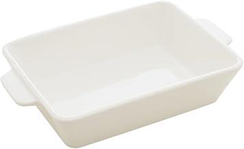 LYOR - Refratário de Porcelana com Alça Basic Branco 23,5cm x 14,5cm x 5cm