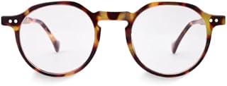Óculos de Grau Redondo Gaia Tortoise Giorno, Armação Tartaruga, Lentes Policarbonato, Unissex, Estilo Retrô