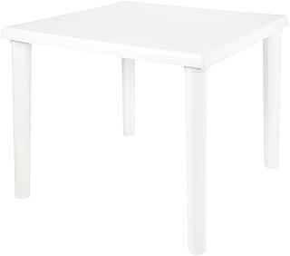 Mor - Mesa Plástica Desmontável Quadrada Branca