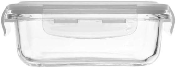 LYOR - Conjunto 3 Potes Herméticos de Vidro com Tampa 370ml - 640ml - 1L - Organização de Alimentos - Porta Mantimentos com Tampa Hermético