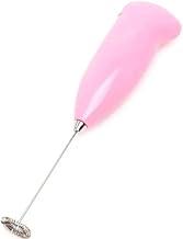 Mini Mixer Elétrico Portátil Misturador de Bebidas Espumador de Leite a Pilhas AA, Batedor para Café, Cappuccino, Chocolate Quente, Whey e Shakes (Rosa)