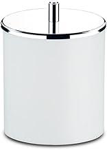 Lixeira PP com Tampa Inox, 5,4 litros, 18,5 x 23 cm, Branco, Brinox