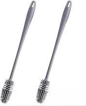 Kit 2 Escovas de Silicone para Limpeza, Cabo Longo Anatômico, para Garrafas, Mamadeiras, Copos, Potes, Squeezes, Taças e Jarras