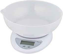 Balança Eletrônica Digital com Display de Alta Precisão Para Cozinha 1g a 5kg Com Bandeja em forma de Cesta Pesa Comida, Frutas, Suplementos