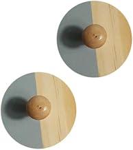 Oikos - Kit 2 Ganchos Adesivos de Parede em Madeira