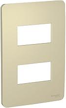 Placa 4X2 2 Postos Horizon Gold (Dourada) Orion S730121234, Schneider Electric