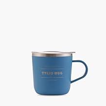 TYESO - Mini Copo Térmico de Café 260ml, Caneca de Café e Xícara de Chá em Aço Inoxidável, adequado para uso Doméstico e em Viagens. (Azul)