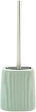 Oikos - Escova Sanitária de Silicone com Suporte de Cerâmica Listras Verde Sálvia