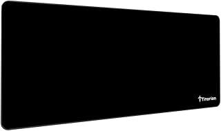 Mouse Pad Gamer Grande APEX Control Profissional 90x40 Borda Costurada Borracha Antedeslizante Preto Branco Titorion (Preto)