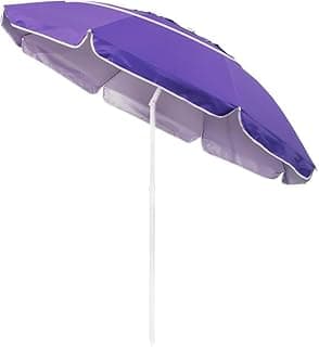 Guarda-Sol de Praia GRANDE, Proteção UV, ARTICULAVEL, Ajuste de Altura, Material Leve e Durável, Poliester e PVC, para Família de até 6 Pessoas