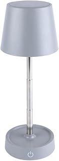 LYOR - Luminária de Mesa Led 3 Tons Usb Touch Retrátil Luna 10,5cm x 10,5cm x 28,5cm Cinza Plástico