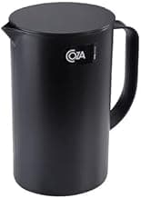 Jarra com Tampa, 1 L, Preto, Coza, Casual