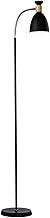 Abajur de chão flexivel luminaria chao articulada piso detalhe em madeira Techled (Preto)