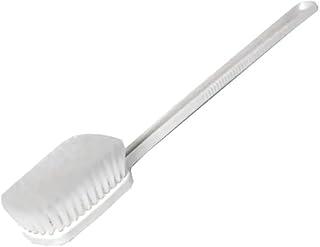 Escova de Banho Para as Costas Banho Relaxante Cerdas Macias Cabo Longo 40cm Cor Branco Alcance as Costas e Proporcione Banho Relaxante