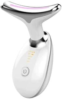 Massageador Facial Led Tratamento Lift Fototerapia Para Rosto dispositivo de beleza vibração facial anti rugas (Branco)