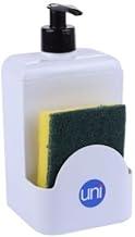 Porta Suporte Detergente com Esponja, 570ml, (Branco)