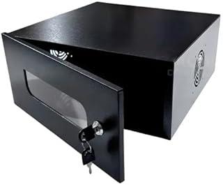 Organizador Metálico para DVR Intelbras, Rack de Rede, Caixa Preta