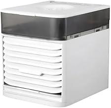 Mini Climatizador de Ar Portátil, Ventilador e Umidificador USB, Branco, Plástico ABS, 3 Velocidades, Timer Automático, 18x10x10 cm, 200ml