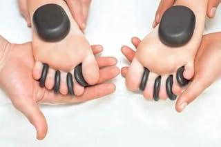 Segredos da Terra Kit De Pedras Quentes Vulcânicas Para Massagem Podal