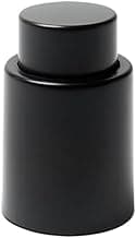 Tampa de pressão para Garrafas de Vinho, Acessórios para Vinho, 4,7 x 7,2 cm, Preto, Brinox