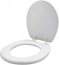 Assento Sanitário Almofadado Branco 38cm x 49cm, Tampa de Vaso Estofada Macia e Confortável, Acompanha Kit de Fixação Completo e Parafusos e Limpeza