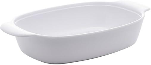 LYOR - Travessa Oval de Melamina Milão Branca 32cm x 18cm x 6cm