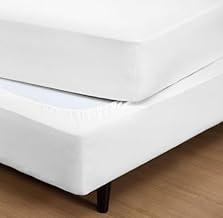 Saia Fit Box Casal Padrão 100% Algodão em Malha com Elástico em Toda Volta 1.38 x 1.88m (BRANCO)