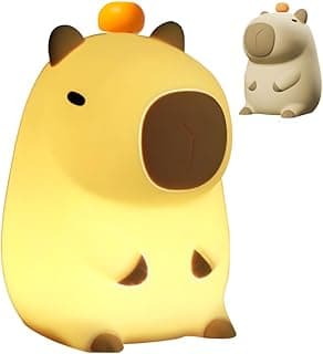 Luminária Capivara de Silicone Capybara Toque para Acender LED Recarregável Perfeita para Decoração e Cabeceira com 15.43% de desconto por R$ 40,51 na amazon