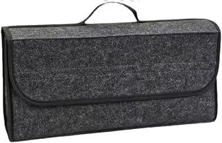 Caixa Organizadora de Feltro Macio com Grande Compartimento Antiderrapante para Botas, Sacos e Acessórios de Carro - Maleta Organizadora Multiuso para Viagem, Organizador de Mala e Bolsa