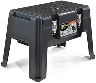 BANQUETA COM COMPARTIMENTO MULTIUSO TRAVA AÇO