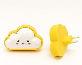 Luminária Abajur De Mesa Infantil Para Quarto De Bebê Ou Criança - Luz Suave Decorativa Azul, Rosa Ou Amarelo - Ideal Para Cabeceira, Berço, Leitura Noturna E Decoração Moderna (Amarelo)