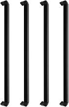 Puxadores Guarda Roupa Armários Escritório Trip 320mm 4 Peças (Preto Fosco)