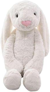 Coelho Fofo de Pascoa Branco Orelhudo 40cm - Pelúcia