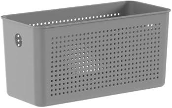 Ou Cesto Organizador Multiuso 4,2L Chumbo Linha Flow