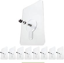 Kit 8 Parafuso Adesivo Suporte Autocolante Com Parafuso E Rosaca Multiuso Para Pendurar Na Parede Azulejos Banheiro Cozinha Sem Furos Adesivo Transparente gancho de parafuso - UpShop