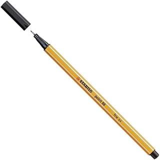 Caneta Hidrográfica Point 88, Stabilo, 118.6100, Preta, Caixa c/10 unidades