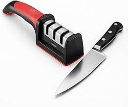 Afiador de Facas Profissional 3 em 1 para Todos os Tipos de Facas e Tesouras com Base Antiderrapante