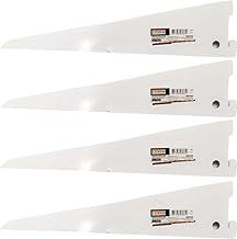 Kit 4 Suporte Prateleira Trilho Duplo em Aço Branco 27cm - Starfer