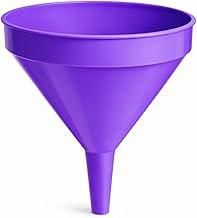 Funil de Cozinha em Plástico com 4 Cores Azul Bege Turquesa Vermelho (roxo)