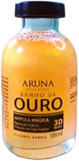 Ampola Banho de Ouro – 18ML: Reconstrução Capilar com D'Pantenol, Nano Link e Óleo de Argan com 10% de desconto por R$ 25,20 na amazon