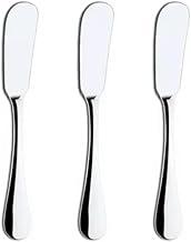 Conjunto de 3 Espátulas Premium em Aço Inox para Manteiga, Requeijão, Geleia e Patê. Material Resistente E Multiuso