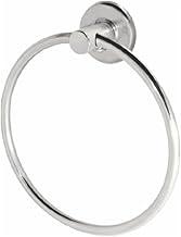 Porta Toalha de Rosto Argola de Parede – Toalheiro em Alumínio com Acabamento Alto Brilho e Canopla Inox – Fixação Segura – Banheiro Moderno