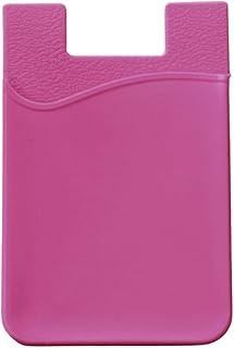 Porta Cartão Adesivo para Celular, Suporte para Cartões De Silicone, Iphone, Android, Premium (Pink)